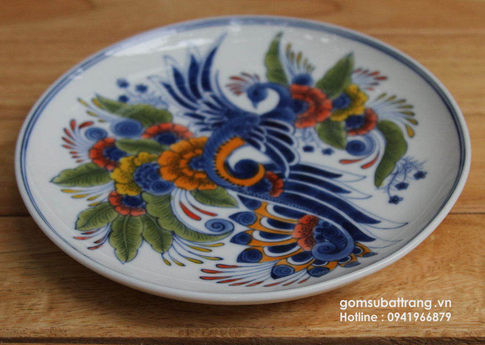 Đĩa gốm sứ cổ Trung Quốc được phục dựng công phu từ chất men đến nét vẽ hoàn hảo