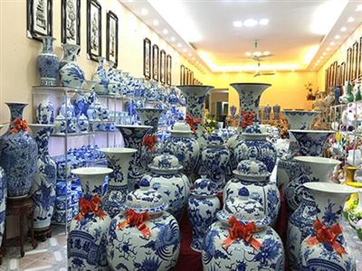 Bình hoa đẹp để bàn gốm sứ Bát Tràng giá rẻ 6