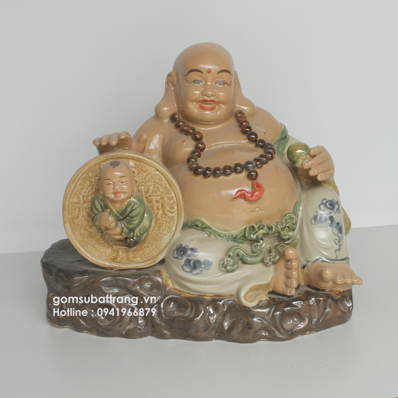 Tượng Phật Di Lặc gốm sứ cao cấp thiết kế tinh tế, chất liệu đạt chuẩn gốm sứ Bát Tràng 