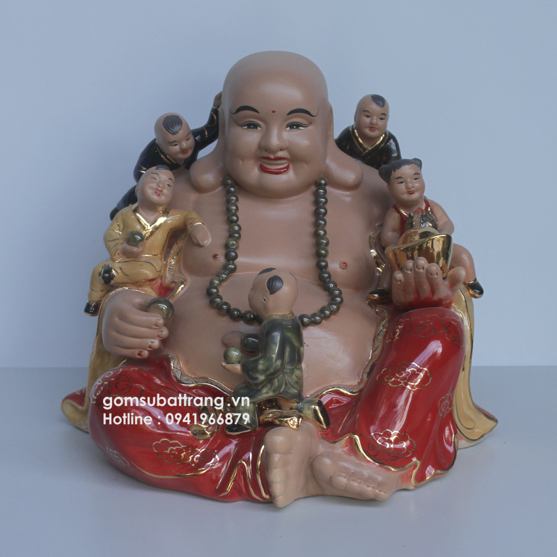 Tượng Phật Di Lặc ngũ phúc chiêu tiền tài 