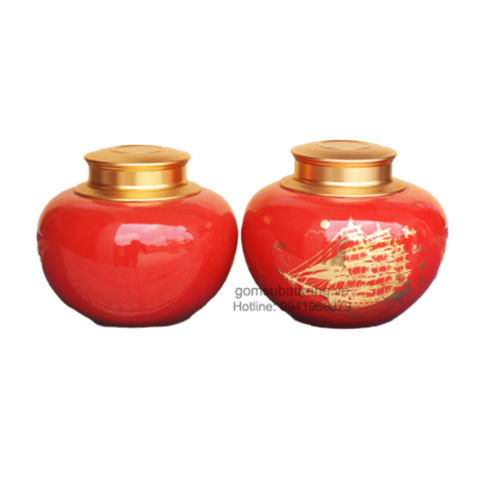 Hũ đựng trà bằng sứ của Gốm sứ Bát Tràng - Giá tốt nhất thị trường